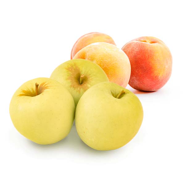 Cesta Manzanas Golden y Melocotón - FrutaMare