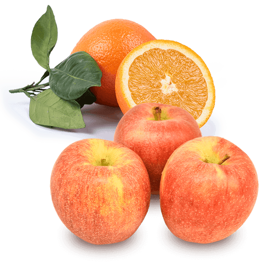 Cesta Naranjas de Zumo y Manzanas Envy - FrutaMare
