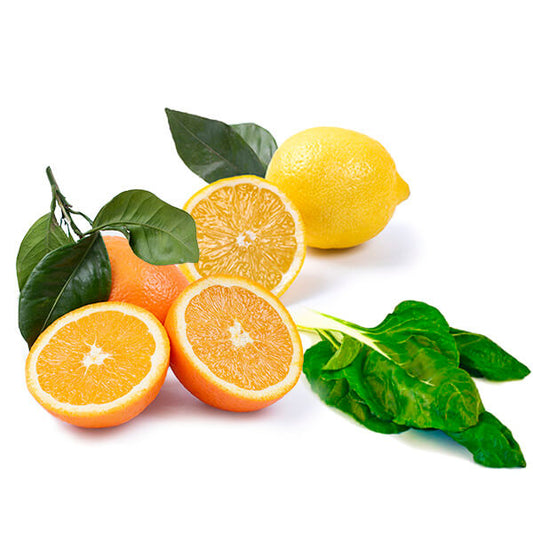 Cesta Mini Naranjas Estándar, Limones y Acelgas - FrutaMare
