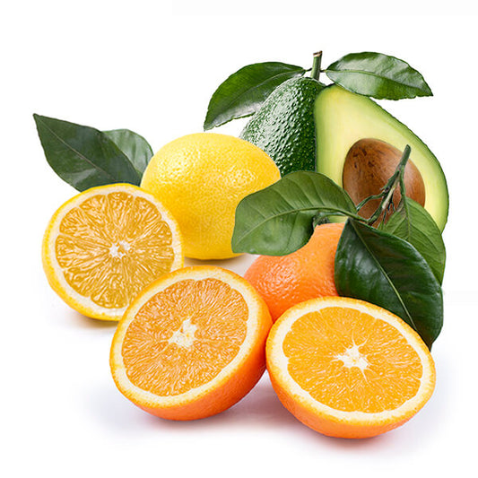 Cesta Naranjas de Mesa, Aguacates y Limones - FrutaMare