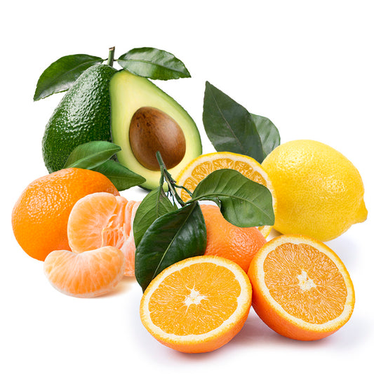 Cesta Naranjas de Mesa, Mandarinas, Aguacates y Limones - FrutaMare