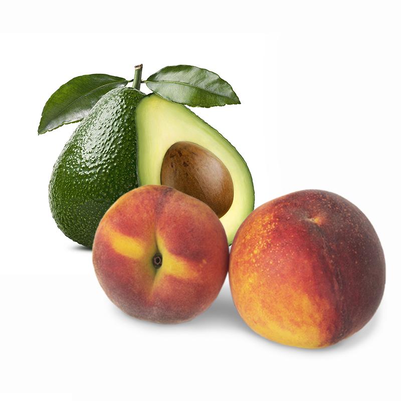 Cesta Aguacates y Melocotones - FrutaMare