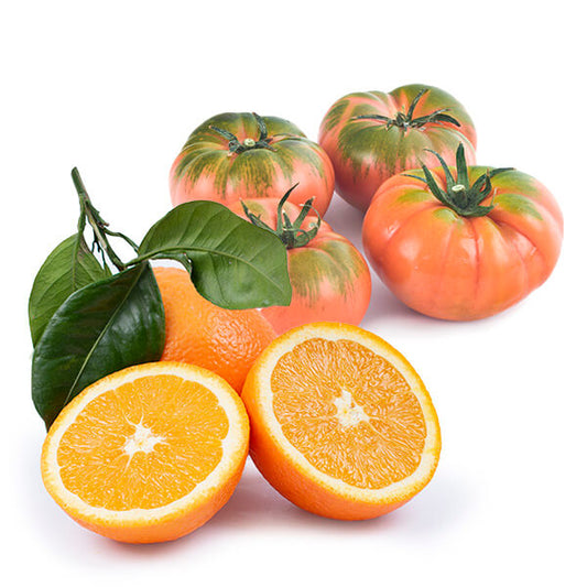 Cesta Naranjas de Mesa y Tomate Raf - FrutaMare
